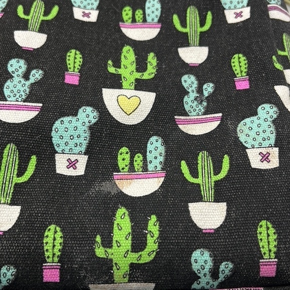 Dachee Cactus Pattern Laptop Bag Black Green MCB4531L - Picture 4 of 8